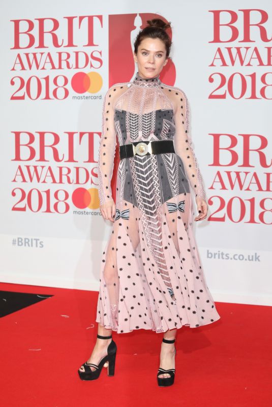 ANNA FRIEL at Brit Awards 2018 in London 02/21/2018