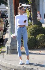 ANNA LITVA Out for Coffee on Melrose Place in West Hollywood 01/31/2018