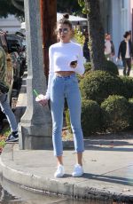 ANNA LITVA Out for Coffee on Melrose Place in West Hollywood 01/31/2018