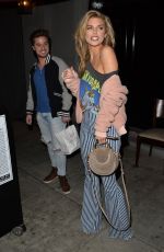 ANNALYNNE MCCORD Out for Dinner in Los Angeles 02/19/2018