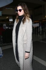 ANNE HATHAWAY Arrives at LAX Airport in Los Angeles 02/25/2018