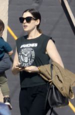 ANNE HATHAWAY Out and About in Los Angeles 02/06/2018