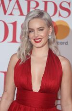 ANNE MARIE at Brit Awards 2018 in London 02/21/2018