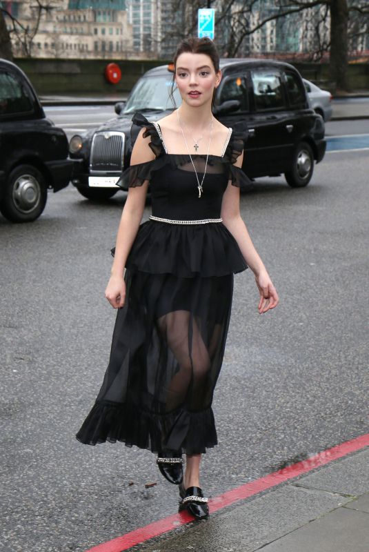ANYA TAYLOR-JOY at Christopher Kane Show at London Fashion Week 02/19/2018
