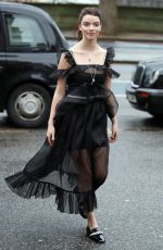ANYA TAYLOR-JOY at Christopher Kane Show at London Fashion Week 02/19/2018