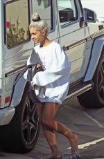 ARIANA GRANDE Out and About in Los Angeles 02/23/2018