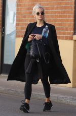 ASHLEE SIMPSON Arrives at a Gym in Los Angeles 02/20/2018