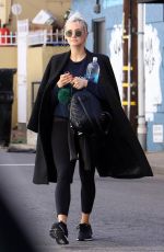 ASHLEE SIMPSON Arrives at a Gym in Los Angeles 02/20/2018