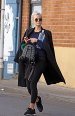 ASHLEE SIMPSON Arrives at a Gym in Los Angeles 02/20/2018