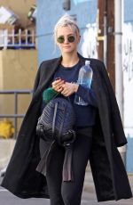 ASHLEE SIMPSON Arrives at a Gym in Los Angeles 02/20/2018