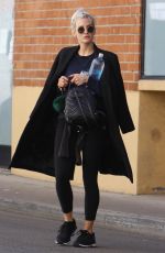 ASHLEE SIMPSON Arrives at a Gym in Los Angeles 02/20/2018