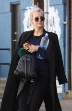 ASHLEE SIMPSON Arrives at a Gym in Los Angeles 02/20/2018