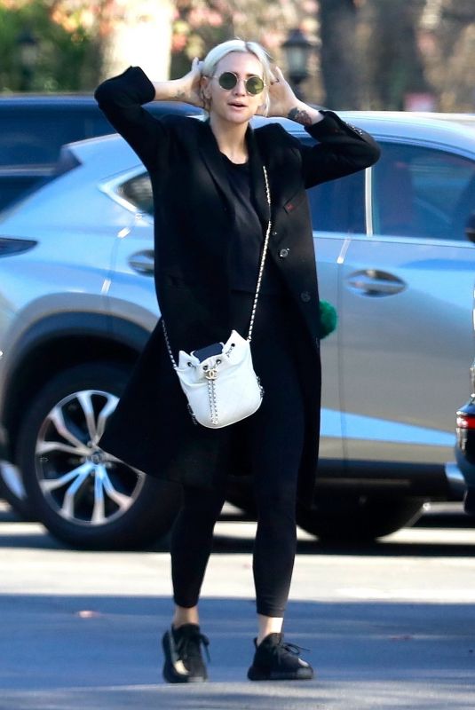 ASHLEE SIMPSON Out and About in Studio City 02/04/2018