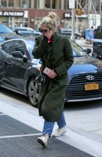 ASHLEY BENSON Arrives at Her Apartment in New York 02/02/2018