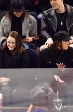 ASHLEY BENSON at Calgary Flames vs New York Rangers Hockey Game in New York 02/09/2018