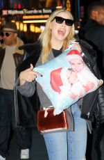 ASHLEY BENSON Out at Times Square in New York 02/09/2018