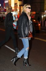 ASHLEY BENSON Out at Times Square in New York 02/09/2018