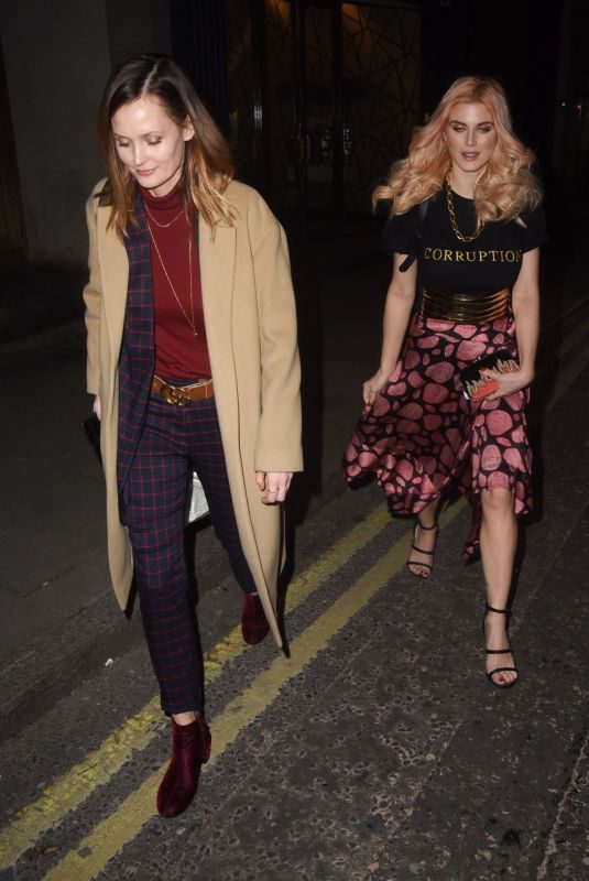 ASHLEY JAMES and CHARLOTTE DE CARLE at Global Gift Celebration Dinner in London 02/26/2018
