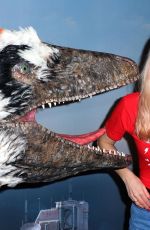 ASHLEY JAMES at Dinosaurs in the Wild Exhibition in London 02/13/2018