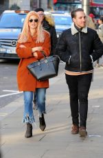 ASHLEY JAMES Out and About in London 02/24/2017