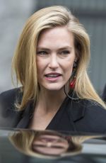 BAR REFAELI Arrives at Emporio Armani Fashion Show at MFW in Milan 02/25/2018