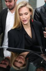 BAR REFAELI Arrives at Emporio Armani Fashion Show at MFW in Milan 02/25/2018