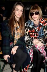 BEE SHAFFER and ANNA WINTOUE at Burberry Show at London Fashion Week 02/17/2018