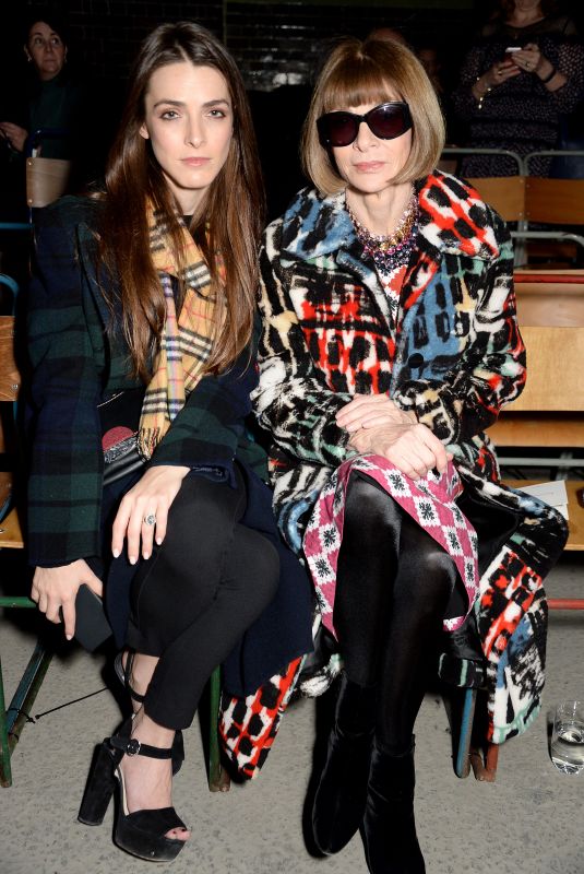 BEE SHAFFER and ANNA WINTOUE at Burberry Show at London Fashion Week 02/17/2018