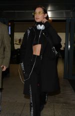 BELLA HADID Arrives at Heathrow Airport in London 02/19/2018