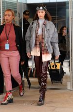 BELLA HADID Arrives at Michael Kors Fashion Show in New York 02/14/2018