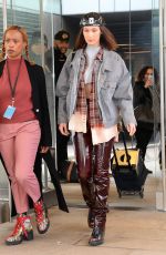 BELLA HADID Arrives at Michael Kors Fashion Show in New York 02/14/2018