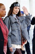 BELLA HADID Arrives at Michael Kors Fashion Show in New York 02/14/2018