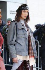 BELLA HADID Arrives at Michael Kors Fashion Show in New York 02/14/2018