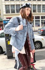 BELLA HADID Arrives at Michael Kors Fashion Show in New York 02/14/2018