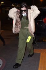 BELLA HADID at Airport in Milan 02/25/2018