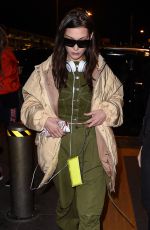BELLA HADID at Airport in Milan 02/25/2018