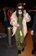 BELLA HADID at Airport in Milan 02/25/2018