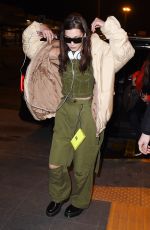 BELLA HADID at Airport in Milan 02/25/2018