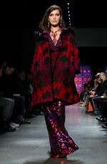 BELLA HADID at Anna Sui Runway Show at New York Fashion Week 02/12/2018