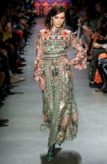BELLA HADID at Anna Sui Runway Show at New York Fashion Week 02/12/2018