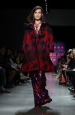 BELLA HADID at Anna Sui Runway Show at New York Fashion Week 02/12/2018