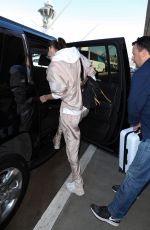 BELLA HADID at LAX Airport in Los Angeles 02/16/2018