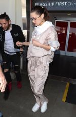 BELLA HADID at LAX Airport in Los Angeles 02/16/2018