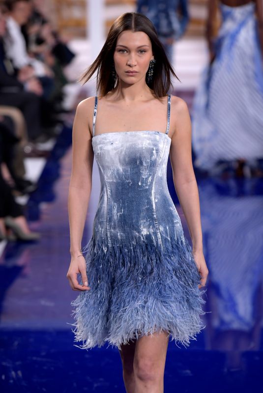 BELLA HADID at Ralph Lauren Runway Show at New York Fashion Week 02/12/2018