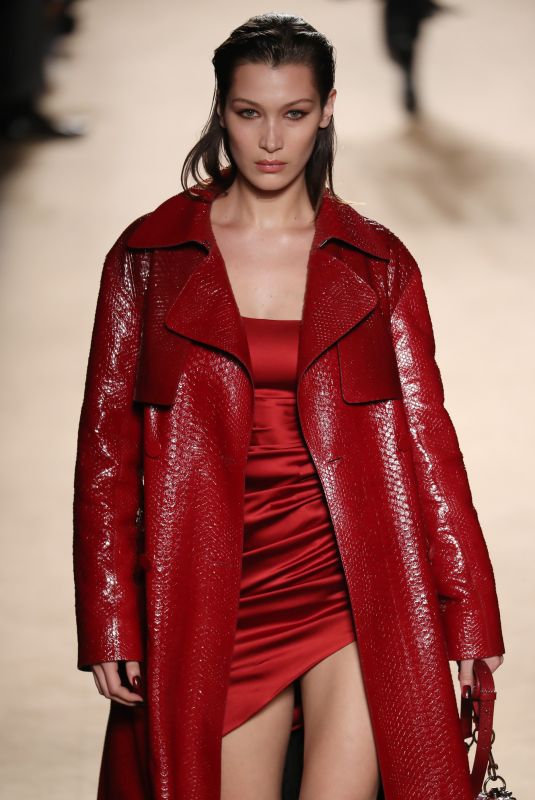 BELLA HADID at Roberto Cavalli Runway Show at Milan Fashion Week 02/23/2018