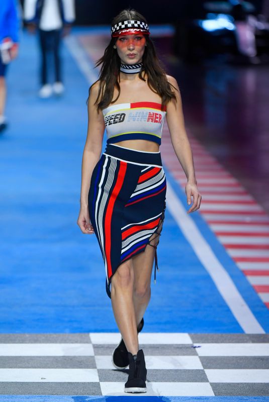 BELLA HADID at Tommy Hilfiger Spring/Summer 2018 Runway Show in Milan 02/25/2018