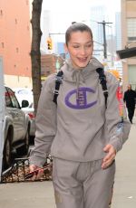 BELLA HADID Heading to a Gym in New York 02/06/2018