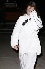 BELLA HADID in White Tracksuit Out in New York 02/06/2018