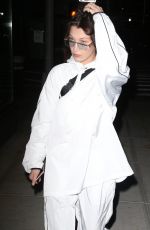 BELLA HADID in White Tracksuit Out in New York 02/06/2018