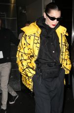 BELLA HADID Leaves Brandon Maxwell Fashion Show at NYFW in New York 02/11/2018